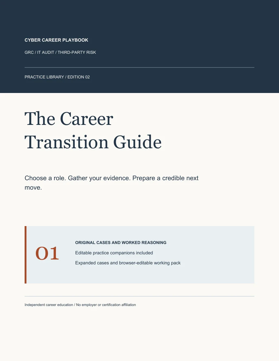 GRC Career Transition Guide cover