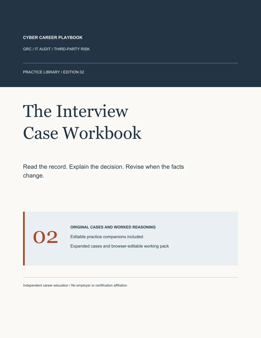 Read the actual preview of GRC Interview Case Workbook