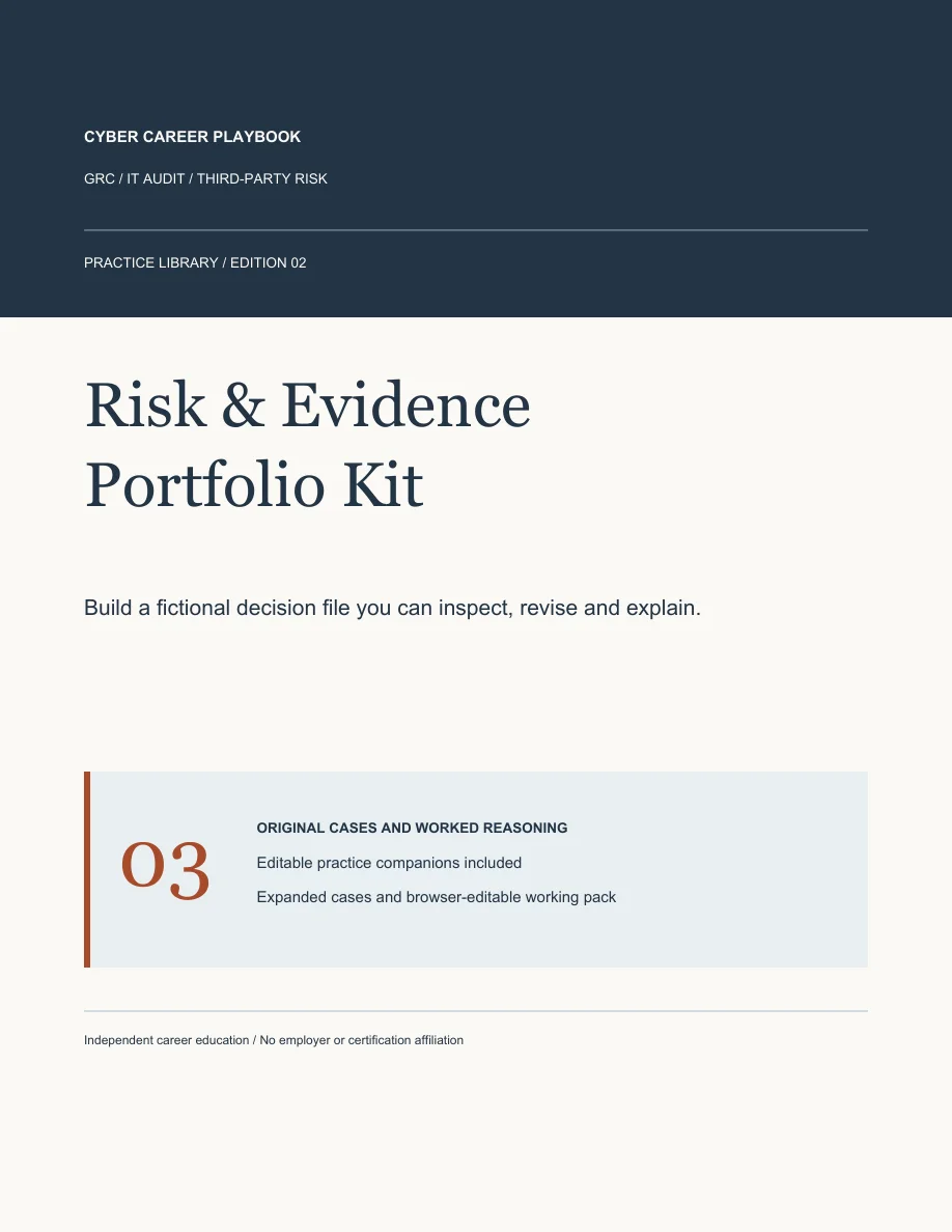 Read the actual preview of Risk & Evidence Portfolio Kit